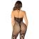 Leg Avenue - Flower Print Mesh Bodystocking Black One Size