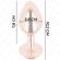 Kink - Pink Gold Anal Plug With Red Rose L