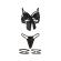 Subblime - 955199 Bra Set With Adjustable Black Bow S/M