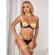 Subblime - 955281 Bra Set With Necklace and Leg Details Fluorescent Green L/XL