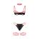 Subblime - 955298 Bra Set With Necklace and Leg Details Fluorescent Pink S/M