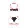 Subblime - 955298 Bra Set With Necklace and Leg Details Fluorescent Pink S/M
