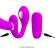 Pretty Love - Thunderbird Double Strap-On Vibrator Remote Control Purple