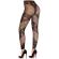 Leg Avenue - Lace and Sheer Footless Tights Black