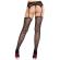 Leg Avenue - Heart Stockings With Garters Black