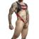 Mob - Dngeon Harness With Red Penis Ring One Size