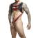 Mob - Dngeon Harness With Red Penis Ring One Size