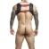 Mob - Dngeon Harness With Red Penis Ring One Size