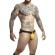 Mob - Dngeon Yellow Jockstrap With Chains One Size
