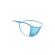 Mob - Transparent T-Shaped Thong Aqua Size S/M