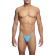Mob - Transparent T-Shaped Thong Aqua Size S/M