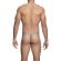 Mob - Transparent T-Shaped Thong Aqua Size S/M