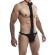 Mob - Tuxedo With Lace Thong Size L/XL