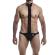 Mob - Tuxedo With Lace Thong Size L/XL