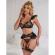 Subblime - 957483 Lace Bra and Garter Set Black