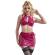 Subblime - 957605 Leather Bra and Skirt Set Red