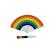 Pride - Sateenkaarilippu Puinen Viuhka