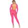 Leg Avenue - Pink Open Back Bodystocking Yksi Koko