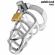 Addicted Toys Locked - Silver Lock Penis Cage Metal Koko M