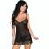 Livco Corsetti Fashion - Luise 1710 Babydoll + Stringit Musta