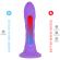 Silexd - Dreamy Dildo Fantasy Liquid Silicone  Lämpöreaktiivinen Violetti 18,5 CM