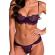 Passion - Tivolea Rintaliivit + Stringit Setti Violet L/XL