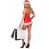 Livco Corsetti Fashion - Agethe Lc 90607 Chemise + stringit + jouluhattu L/XL