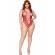 Leg Avenue - 81641X Saumaton Bodysuit Viininpunainen Koko 1X/2X