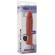 Get Real - Hydrated Skin Silikoni&nbsp;Penispäällinen vibraattorilla Caramel 20 CM