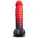 Silexd - Devil Dildo Fantasy Nestemäinen Silikoni Lämpöreaktiivinen Punamusta 20,3 CM