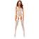 Passion - BS122 Valkoinen Avoin Bodystocking