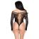 Leg Avenue - 89370 Net and Lace Teddy Black - One Size
