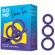 Romp - Remix Trio Set of 3 Purple Silicone Penis Rings
