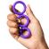 Romp - Remix Trio Set of 3 Purple Silicone Penis Rings