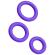 Romp - Remix Trio Set of 3 Purple Silicone Penis Rings