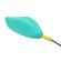 Romp - Wave Vibrator Clitoral Stimulator Ergonomic Shape Aqua Green