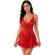 Livco Corsetti Fashion - Nuit Set T-paita + Punaiset Alushousut 2028 S/M