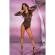 Livco Corsetti Fashion - Astan XG058 Musta Bodysuit Yksi Koko