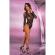 Livco Corsetti Fashion - Astan XG058 Musta Bodysuit Yksi Koko