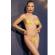 Chilirose - Cr 4898 Yellow Strass Bikini One Size