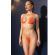 Chilirose - Cr 4898 Orange Strass Bikini One Size