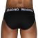 Macho - MCH007 Classic Slip Black + Black XL