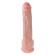 King Cock – Realistinen Dildo Kiveksillä ja Imukupilla 38 CM Vaalea