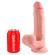 King Cock Plus - Triple Density Realistinen Dildo Heiluvilla Kiveksillä 23 CM Flesh