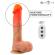 Mr Intense - Logan Vibraattori Dildo Silikoni Lämpötoiminnolla ja Kaukosäätimellä 20 CM -Ø- 4,1 CM