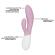 Lelo - Ina Twist Double Vibrator Rabbit For G-Spot and Clitoris Pink