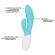 Lelo - Ina Twist Double Vibrator Rabbit For G-Spot and Clitoris Blue