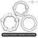 Intense - Bourne Set of 3 Penis Ring