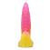 Power Monsters - Ripplied Monster Fantasy Dildo With Suction Cup 22.5 CM Ø 5.5 CM Pink & Yellow