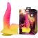Power Monsters - Ripplied Monster Fantasy Dildo With Suction Cup 22.5 CM Ø 5.5 CM Pink & Yellow